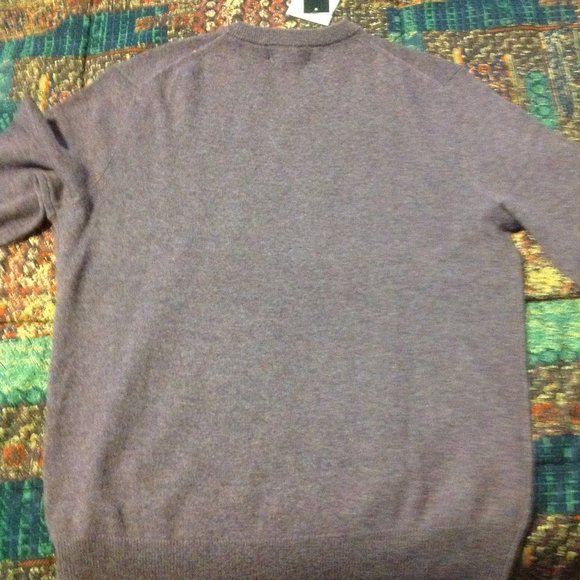 Bloomingdale's Men's Light Weight Purple Cashmere Sweater - Large -New With Tags - Picture 8 of 9